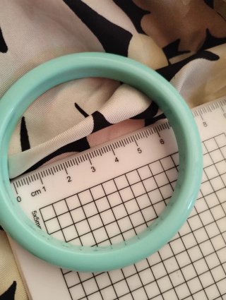 Bracciale vintage plastica turchese