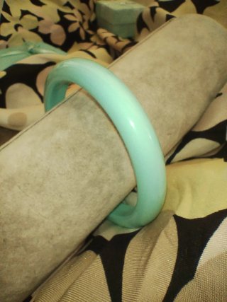 Bracciale vintage plastica turchese