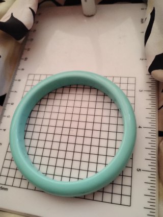 Bracciale vintage plastica turchese