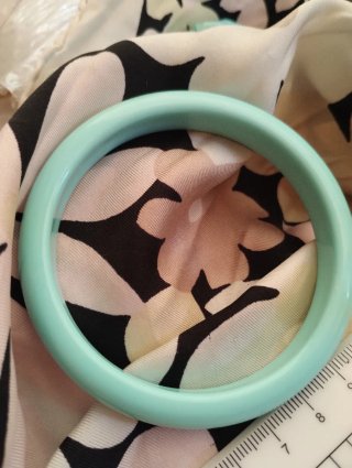Bracciale vintage plastica turchese