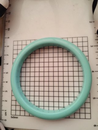 Bracciale vintage plastica turchese
