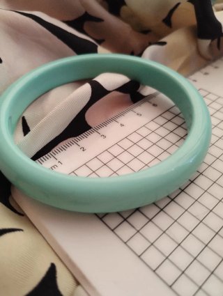 Bracciale vintage plastica turchese