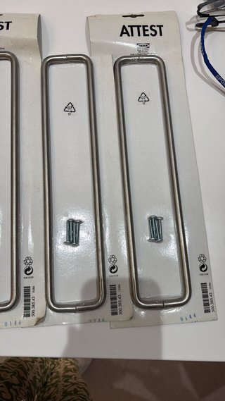 Juego de 12 tiradores de acero