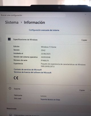 Portátil Lenovo Legion 5 15ITH6H Negro