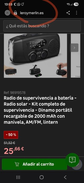 Radio Real Madrid Vintage solar y dínamo