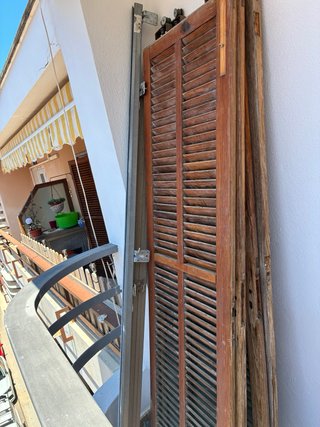 Lote de 9 persianas mallorquinas madera