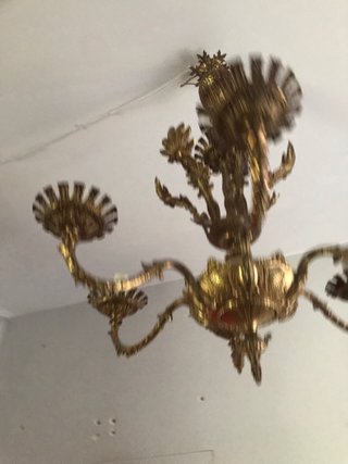 Lámparas de Bronce y Cristal (3 unidades) lote