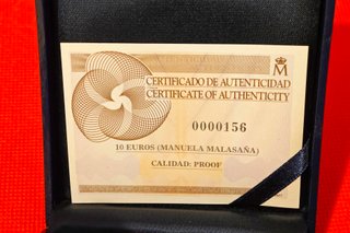 Moneda 10€ Plata Manuela Malasaña 2008