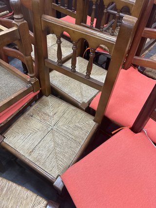 Sillas de madera hostelería (Naranja/Marrón)