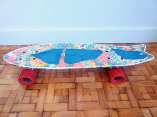 Skate Mini Cruiser Globe Bantam St Floral