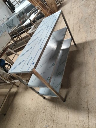 MESA SUPLETORIA COCINA ACERO 1.4M MIRA MI PERFIL