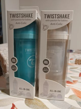2 biberones Twistshake Anti-Colic 330ml Nuevo
