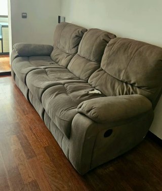 Sofá reclinable manual 3 plazas