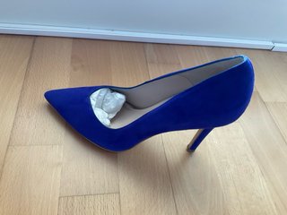 Zapatos de tacón Lodi azul. Un solo uso
