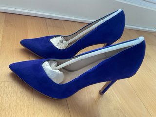 Zapatos de tacón Lodi azul. Un solo uso