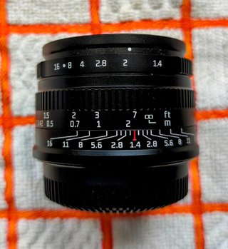 Objetivo 7artisans 35mm mico 4/3 Enfoque manual