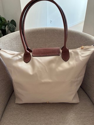 Bolso Longchamp Beige y Marrón
