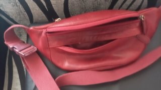 Riñonera STILORD Terry Piel Vintage Roja