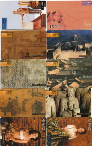 Lote 72 (añadidas 11 más) tarjetas extr./españolas