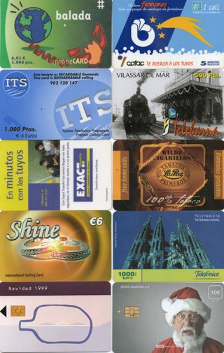 Lote 72 (añadidas 11 más) tarjetas extr./españolas