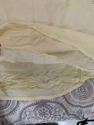 Falda Zara Amarilla con Encaje laterales