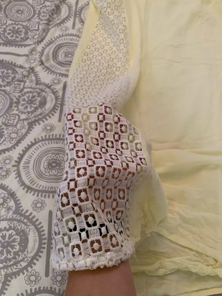 Falda Zara Amarilla con Encaje laterales