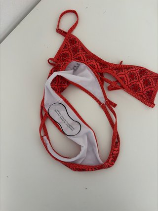 Bikini Shein Rojo Estampado