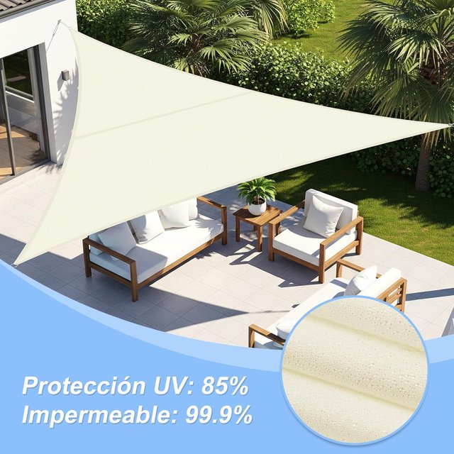 Tenda Vela Ombreggiante Rettangolare COOL AREA Beige
