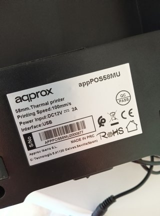 Impresora térmica de Tickets Aqpox 58 mm