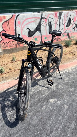 Bicicleta Eléctrica Negra como nueva