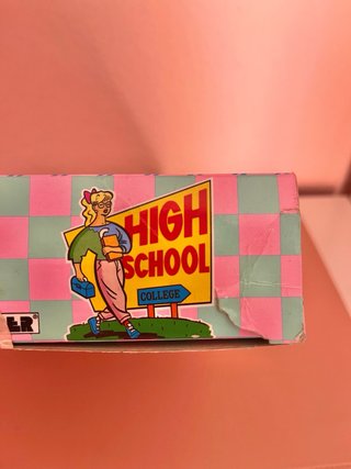 Caja Chabel High School College Feber 1989 Barbie
