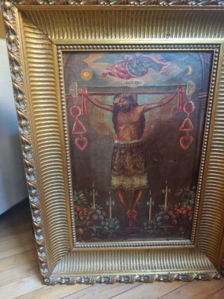 Pintura Religiosa Cristo Crucificado