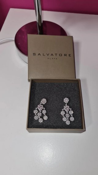 Pendientes Salvatore Plata Novia