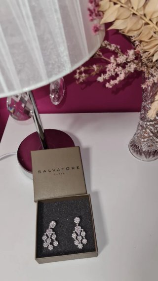 Pendientes Salvatore Plata Novia