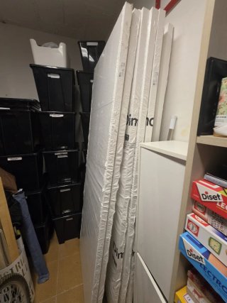 Puertas lacadas blancas nuevas semimacizas