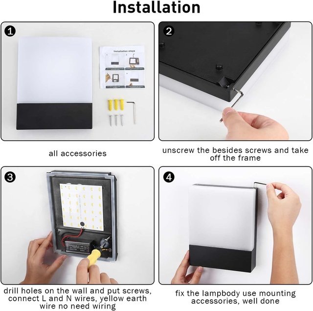 Lámpara Aplique Pared Exterior LED 18W IP65