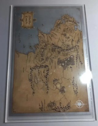 Moneda de plata, MAPA DE LA TIERRA MEDIA