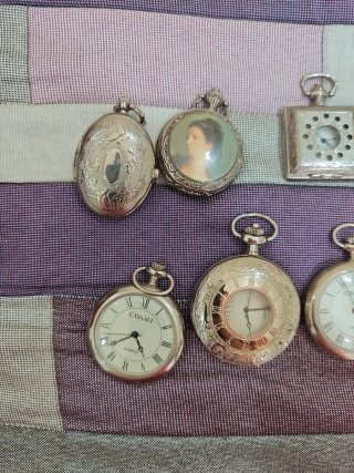Relojes de bolsillo y Estuche 6 Relojes de Bolsill