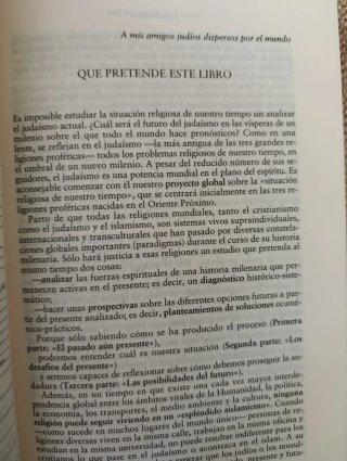 El judaísmo pasado, presente y futuro