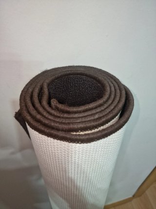 Alfombra Ikea Diseño Rayas Marrón y Gris