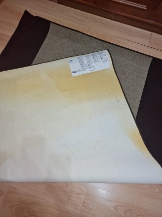 Alfombra Ikea Diseño Rayas Marrón y Gris
