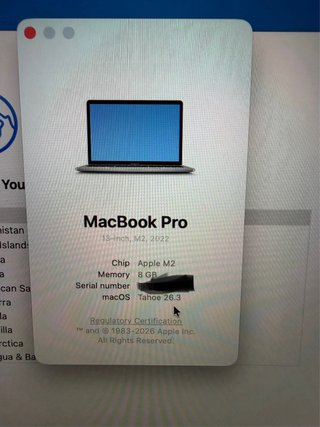 MacBook Pro Plata 3 años