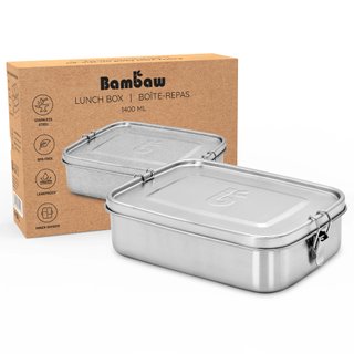 5 Cajas de Almuerzo Bambaw Inox