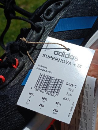 Zapatillas Adidas Running Negras y Azules