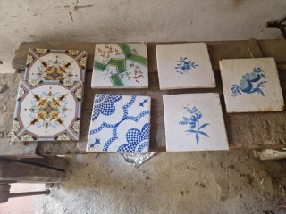 Azulejos Cerámica Antiguos Decorados