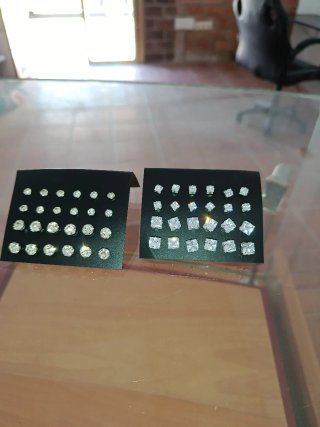 Set de pendientes de circonita
