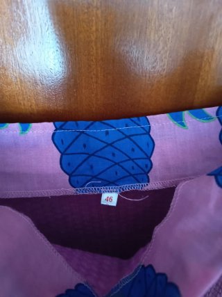Vestido de playa con piñas
