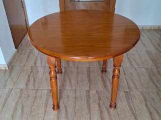Mesa comedor extensible madera miel