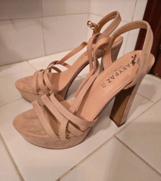 Tacones Marypaz Beige Talla 39