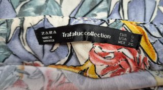 Falda cruzada Zara estampada floral